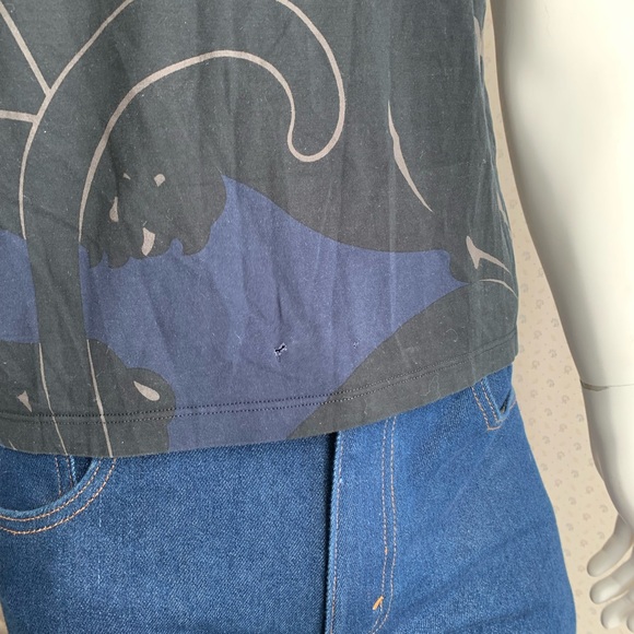 Valentino Panther Print Short Sleeve Tee Shirt PWM2 - Picture 3 of 10